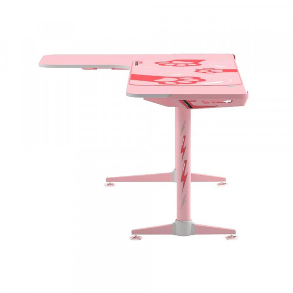 Eureka Ergonomic L60 60" Pink L Shaped Gaming Desk, Left  